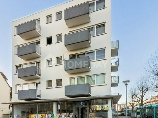 Gut geschnittene 2-Zimmer-Wohnung mit 2 Balkons und Duschbad in Rüsselsheim