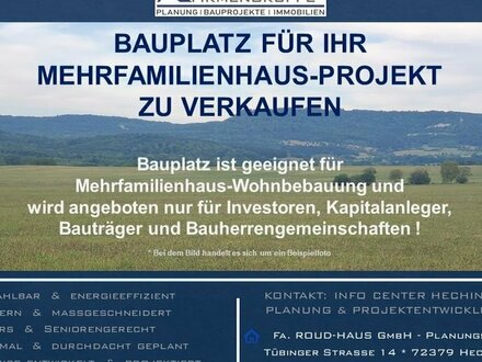 + Bauplatz für ein Hausbauprojekt +