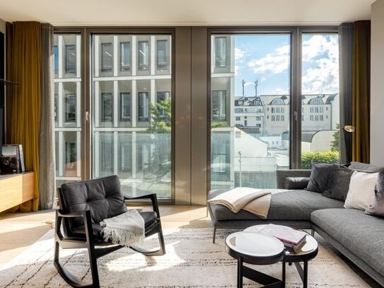 ,,The Seven Suites": Stylisch-luxuriöses 2,5 Zimmer Stadtdomizil mit 24H Concierge