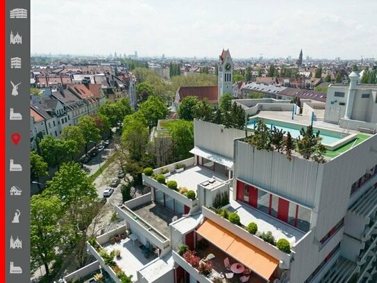 5-Zi-Penthouse mit Einliegerwohnung, unglaublicher Dachterrasse und Rooftop-Pool inkl. 360° Blick