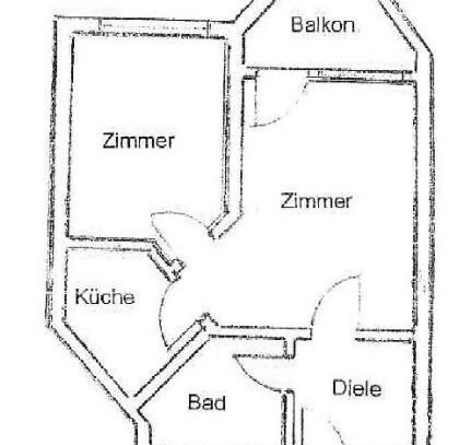 Altersgerechte 2-Zimmer-Wohnung mit Balkon