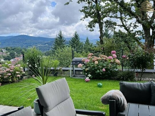 Terrasse, Rasen, schöner Blick! 3-Zimmer-Wohnung in Deggendorf