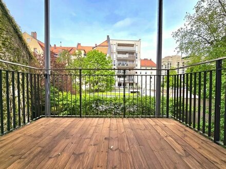 Nibelungenviertel - tolle 2 Zimmer Wohnung mit großem Balkon, komplett saniert
