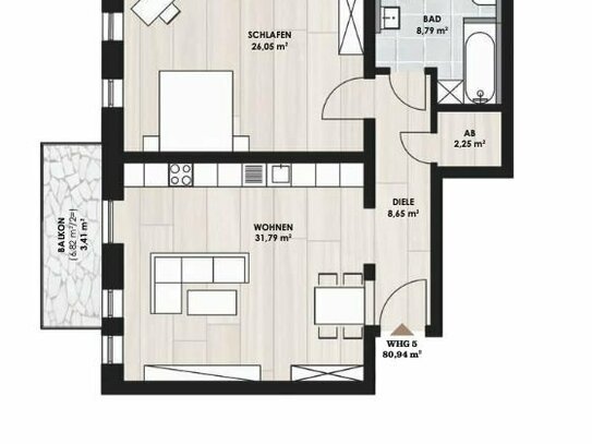 Kapitalanleger aufgepasst! attraktive 2-Zimmer Wohnung in Mistelbach