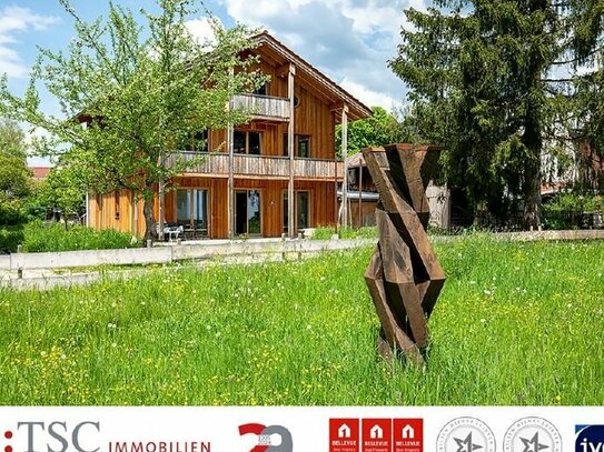 LK Garmisch-Partenkirchen | Baubiologisches Massivholzhaus mit ELW und wunderschönem Bergblick