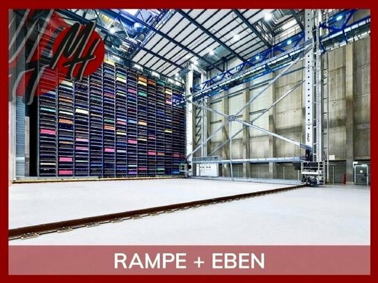 24/7-NUTZUNG - RAMPE + EBEN - Hochregal-Lagerflächen (2.000 m²) zu vermieten