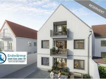 Familienfreundliche 4-Zi.-Wohnung mit 2 Bädern & Balkon mitten in Mainz-Ebersheim +KfW 55 EE+