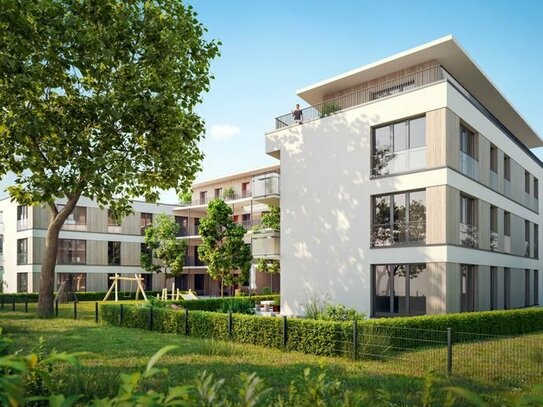 Neubau KfW 40 - Intelligentes Wohnkonzept, großzügiger Süd-Balkon, direkt am Marienbergpark