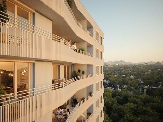 Stadtblick: 2-Zimmer mit Balkon und Loggia