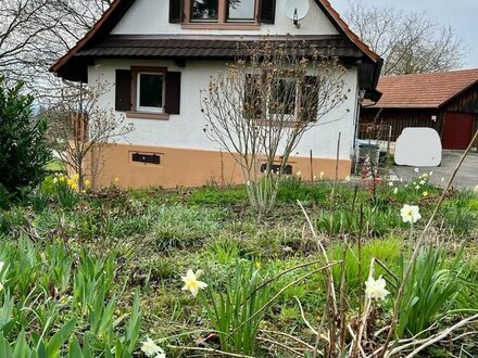 Einfamilienwohnhaus mit Scheunenanbau und großem Wiesengrundstück