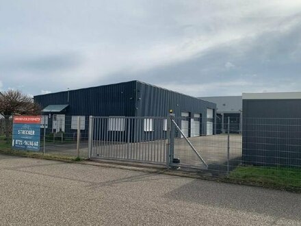 Gewerbeanwesen mit Büro und Halle in Ötigheim (komplett umzäunt)