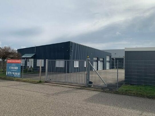 Gewerbeanwesen mit Büro und Halle in Ötigheim (komplett umzäunt)