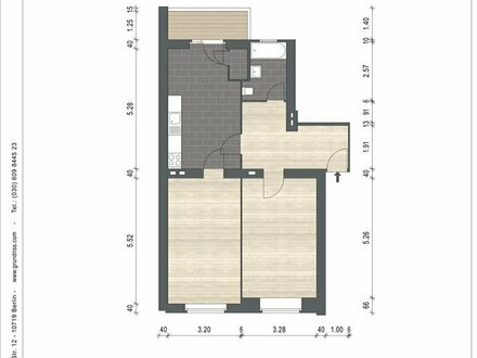 Altbauwohnung mit Balkon und Tageslichtbad