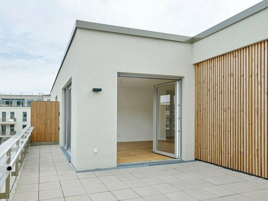 2-Zimmer-Wohnung im Staffelgeschoss mit großer Dachterrasse im Neubauprojekt KOTTENTOR