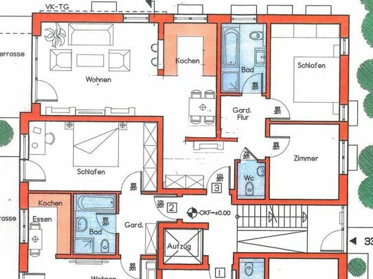 Neubau/Erstbezug! 3-Zi.-Wohnung mit Garten in bester Lage