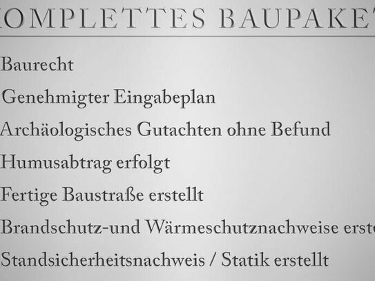 Baugenehmigung vorhanden! Exklusives Baugrundstück für eine Doppelhaushälfte in Top-Lage Erding.