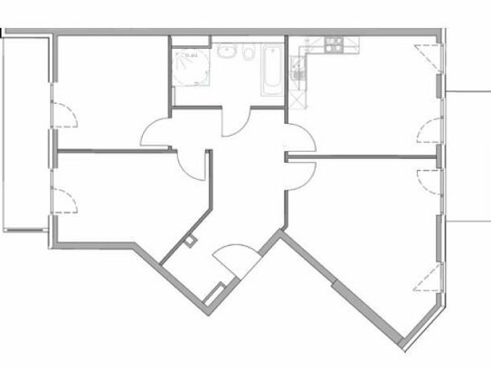 Helle 4-Zimmer-Wohnung mit 2 Balkonen - Erstbezug im Neubauobjekt - Bitte alle Hinweise lesen!