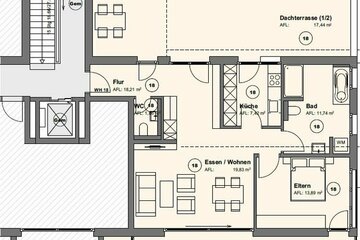 Erstbezug/Neubau 2-Zimmerwohnung mit Terrasse im Wohnpark Schönblick (Whg18)