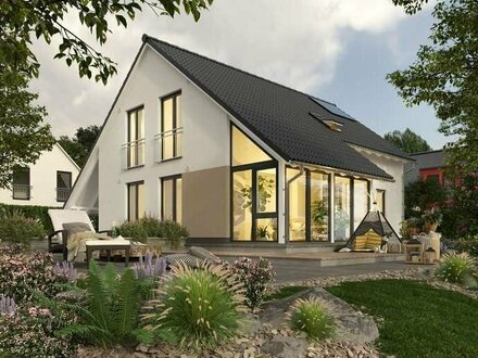 Haus mit Wintergarten + Carport, Preis inkl. Grundstück, massiv gebaut