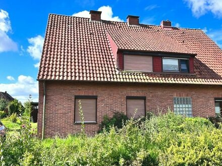 PURNHAGEN-IMMOBILIEN - Sanierungsbedürftige Doppelhaushälfte auf Erbpachtgrundstück in Warfleth