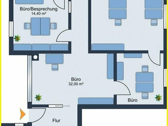 *** Bürofläche teilbar u. ebenerdige Räume mit Fensterfront in Gründau / Rothenbergen