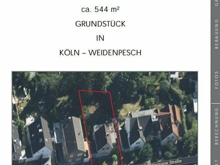 Attraktives Grundstück in Weidenpesch, ca. 544m²