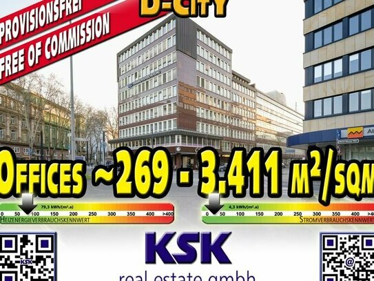 Gegenüber HBF, Offices ab/from ~269 - bis zu/up to ~3.411 m²/sqm Across from main station