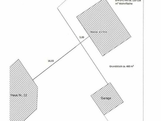 Preissenkung- Baugrundstück 460 bis 560 m² in Finsing für ein Einfamilienhaus mit Einliegerwohnungsoption