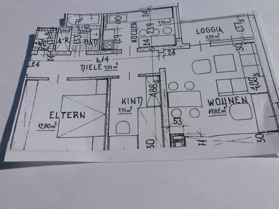 Bönen, 3-Zimmer-Wohnung