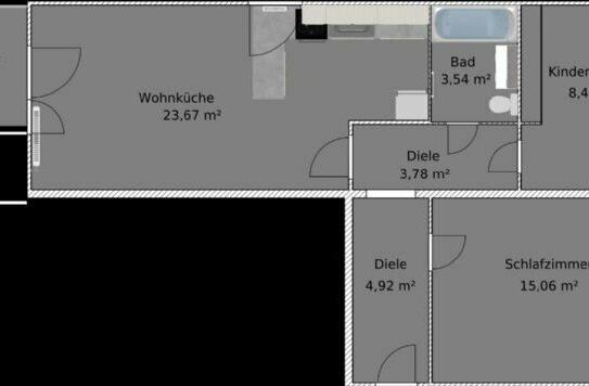 **** Leider alle Wohnungen aus dieser Serie jetzt vermietet **** Die letzte Wohnung bauen wir gerade sogar komplett rol…