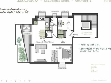 Hochwertige Eigentumswohnung, Souterrain, 79,38 m², Pleinfeld am Brombachsee