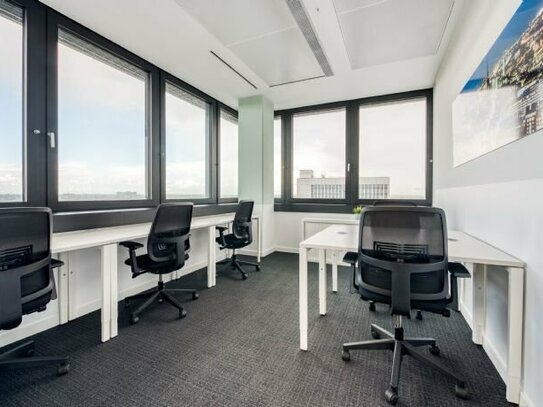 Buchen Sie einen reservierten Coworking-Arbeitsplatz oder Hot Desk in Regus Mundsburg Tower