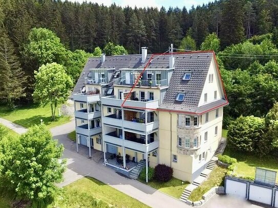 Neuwertige Maisonette-Wohnung mit herrlicher Aussicht