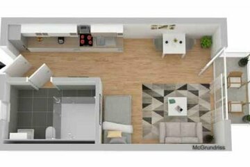 Erstbezug - 1-Zimmer-Apartment mit großem Balkon