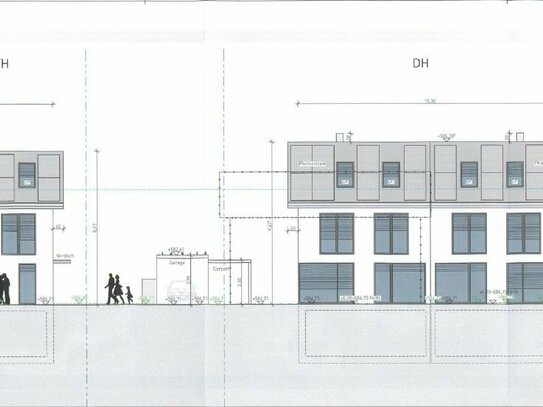 MAIER - Baugrundstück mit Baugenhmigung für ein Einfamilienhaus und ein Doppelhaus