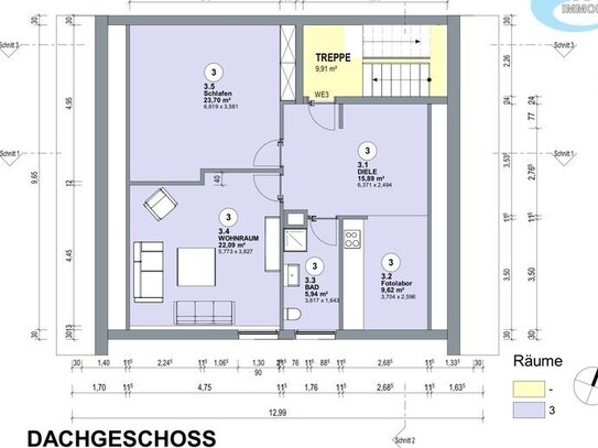 schöne Dachgeschoßwohnung mit Stellplatzrecht und Kellerraum