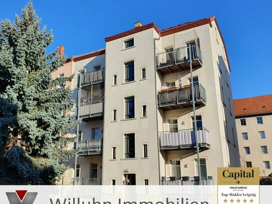 Traumhafte Wohnung in Plagwitz | Fußbodenheizung | Süd-Balkon | Parkett