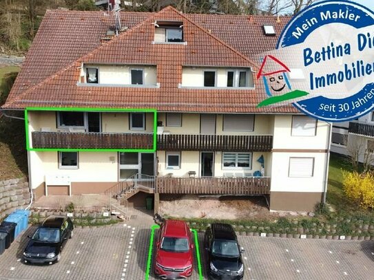 DIETZ: Freie 2-Zimmer-Eigentumswohnung mit großem Balkon mit Blick über Höchst!