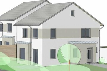 Doppelhaushälfte am Ortsrand mit Bergblick