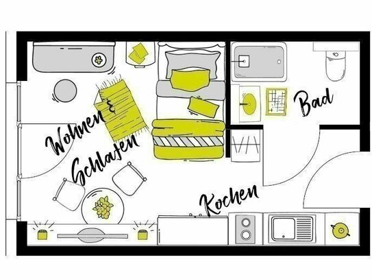 Möblierte Komfort-Apartments im "URBAN LIVING Essen"