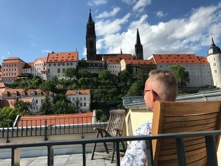 Barrierefreie 2-Raum-Wohnung mit Terrasse oder Balkon im Stadtkern von Meißen