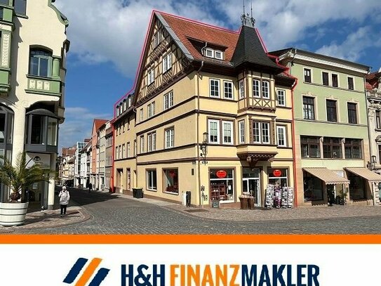 Gotha Hauptmarkt! Wohn- und Geschäftshaus mit 8 Einheiten und Entwicklungspotenzial zum Verkauf
