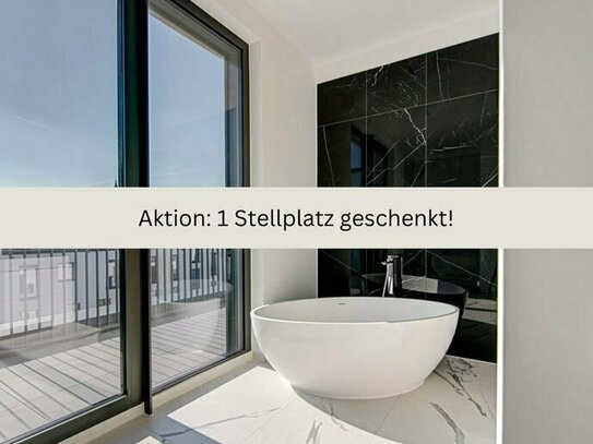 1 STELLPLATZ INKL.: 3-Zimmer-Luxuspenthouse mit 3 Terrassen und eigenen Aufzug