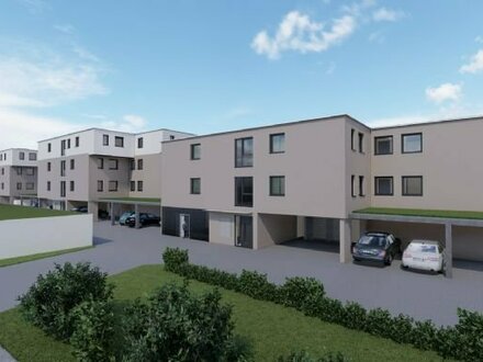 Neubau - 2-Zimmer-Whg. mit großem SÜD-BALKON als Effizienhaus 55 EE