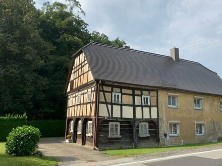 Umgebindehaus mit massiven Anbau in Wittgendorf