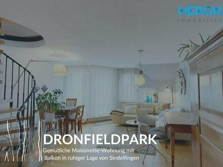 DRONFIELDPARK IN SINDELFINGEN - 3,5-Zi-Maisonette Wohnung mit Balkon u. EBK sowie Gartenmitbenutzung