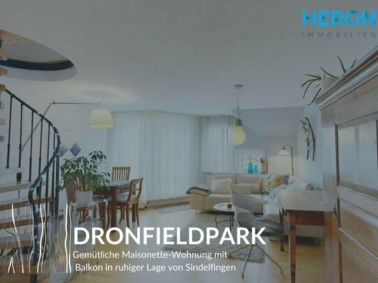 DRONFIELDPARK IN SINDELFINGEN - 3,5-Zi-Maisonette Wohnung mit Balkon u. EBK sowie Gartenmitbenutzung