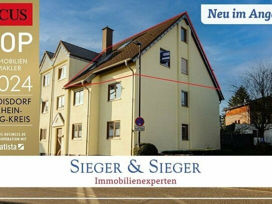 Gepflegte Maisonette-Wohnung mit 5 geräumigen Zimmern in Troisdorf-Sieglar!
