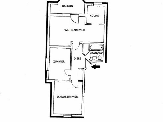 KAPITALANLAGE ! Gepflegte 3-Zimmer-Eigentumswohnung mit großem Balkon und Tiefgaragenstellplatz in schöner Wohnlage von…