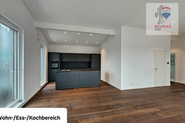 NEUBAU - Ein Juwel zum Mieten! 2-Zimmer-Wohnung mit toller EBK, Dachterrasse und PKW-Stellplatz